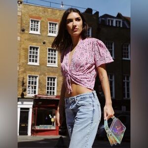 Zara Floral Blouse, Size S